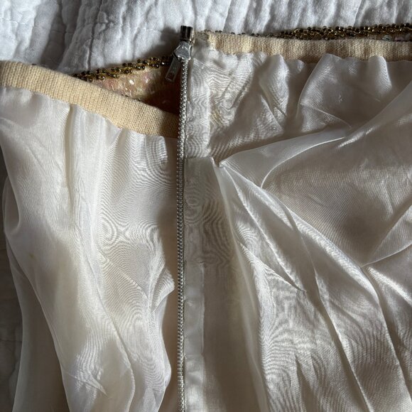 Amazing Iridescent Sequin Top with Jeweled Neckline - Vintage 50's-60's - Picture 13 of 14